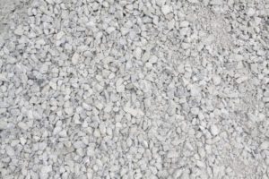 crushed stone works well as a base material