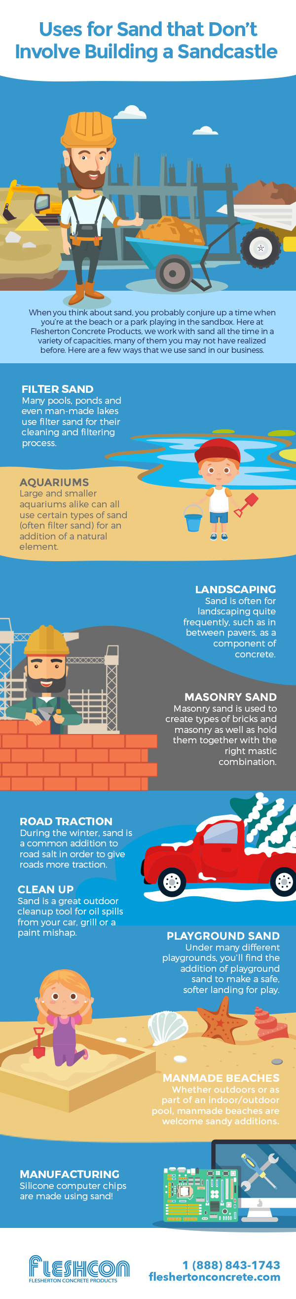 Uses for Sand that Don’t Involve Building a Sandcastle [infographic]