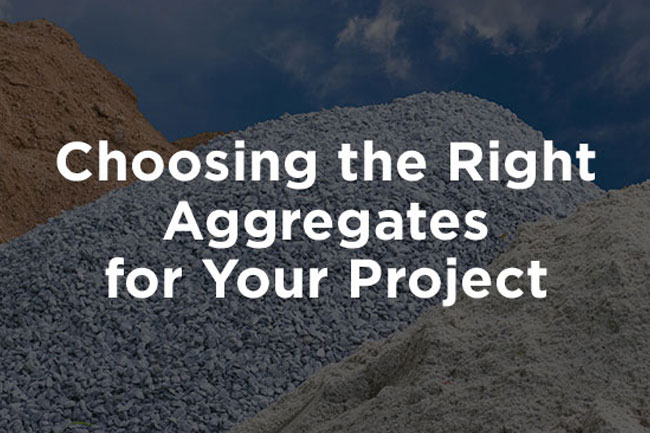 Choosing the Right Aggregates for Your Project [infographic]